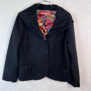 Beyond Threads Women's Black Wool Jacket Size Large